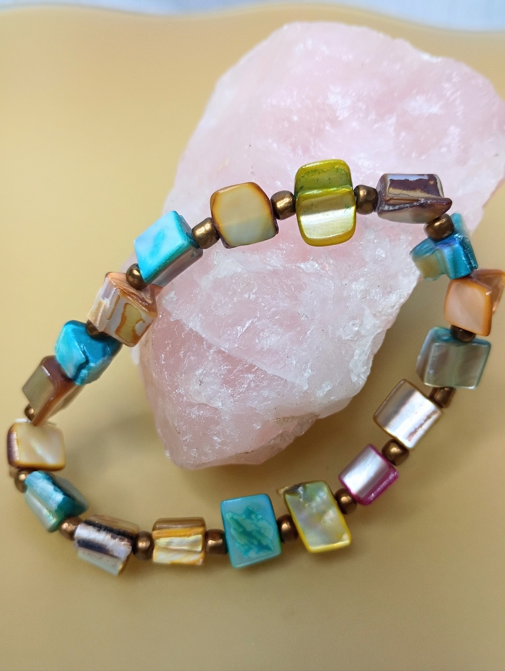 Multicolor Stone Chip Bracelet